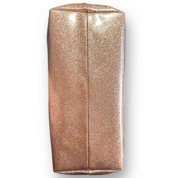 Kate Spade Small Tote Bag Rose Gold Glitter Bow Accent Designer Purse Handbag - Picture 9 of 16